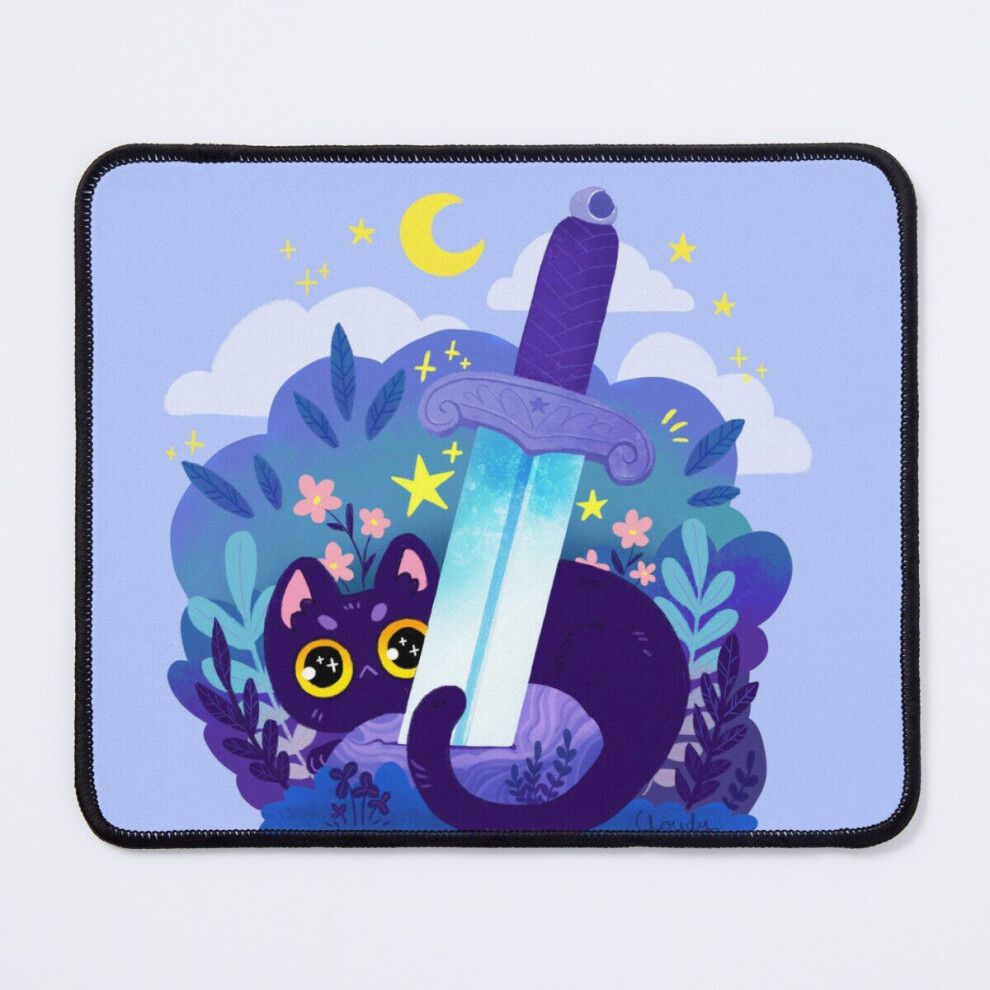 Mouse Pad Sword Cat 11.8 X 9.8 Inch Computer Mat Gaming Office Mousepad 7802738170337