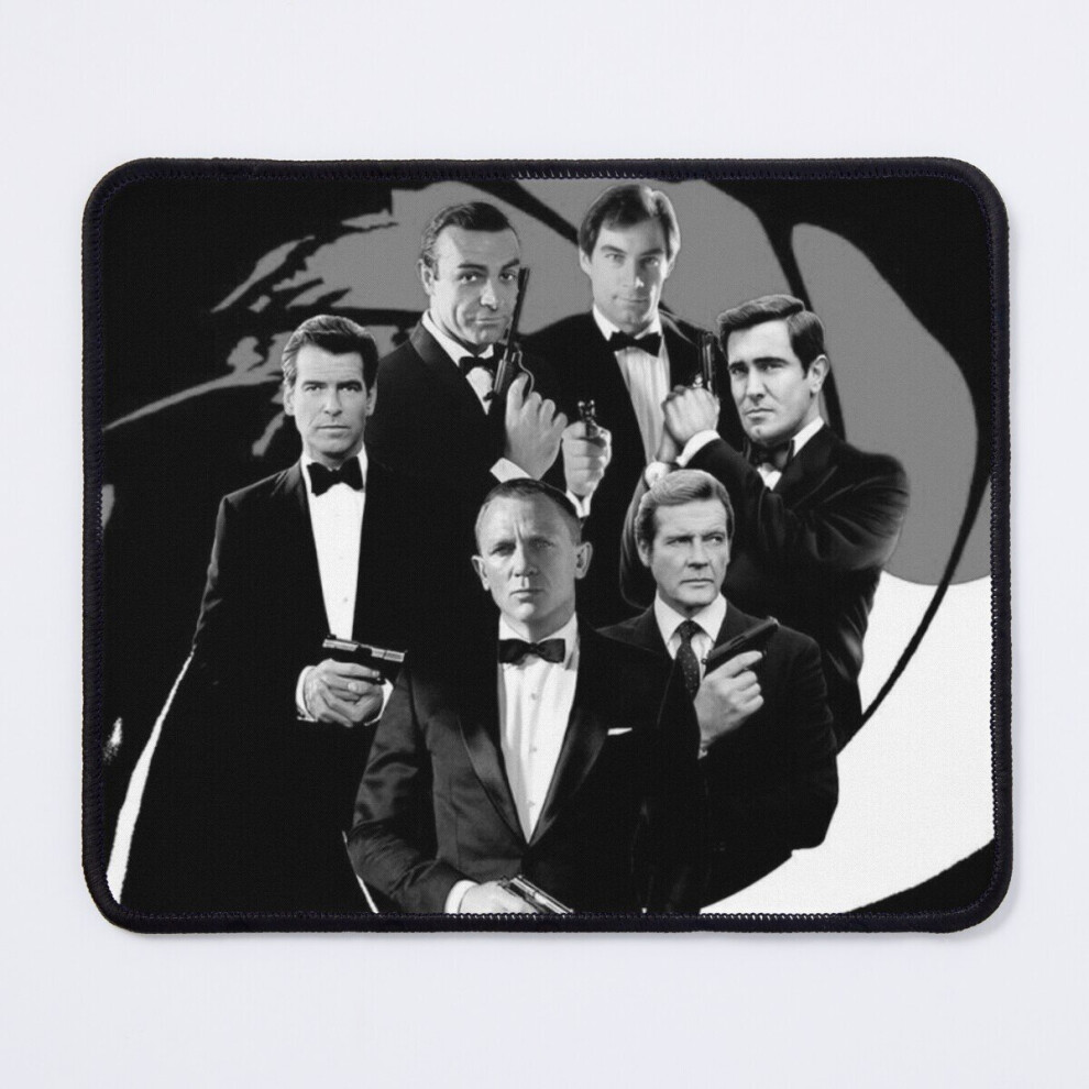 Mouse Pad Collage James Bonds Vintage 11.8 X 9.8 Inch Computer Mat Gaming Office Mousepad 7802738115048