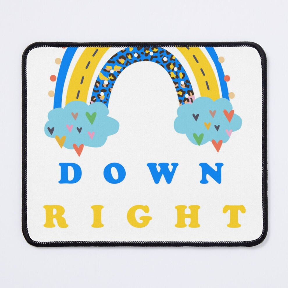 Mouse Pad Down Syndrome Awareness Down Right Perfect 11.8 X 9.8 Inch Computer Mat Gaming Office Mousepad 7802738192018