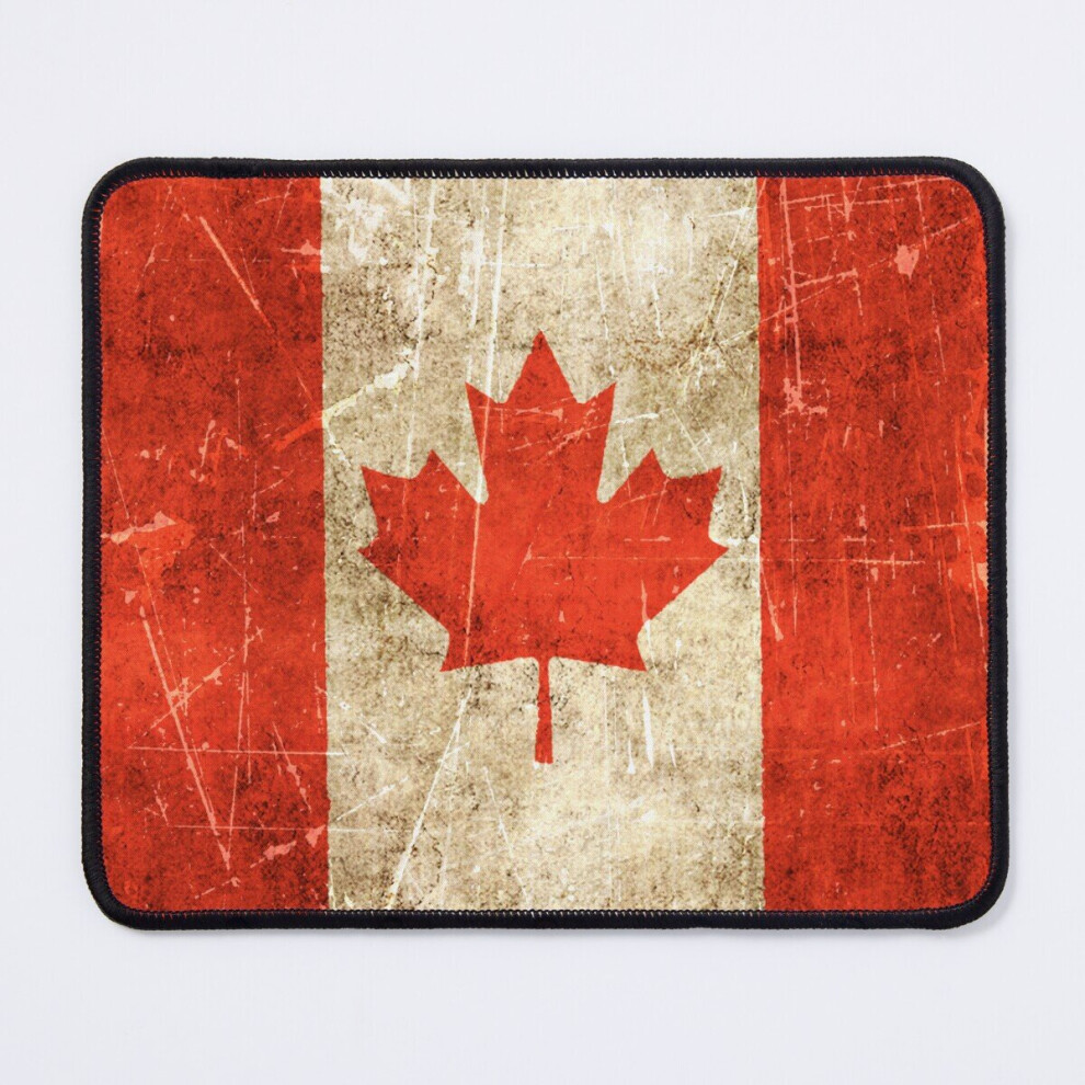 Mouse Pad Vintage Aged And Scratched Canadian Flag 11.8 X 9.8 Inch Computer Mat Gaming Office Mousepad 7802738122626