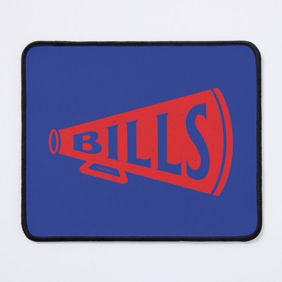 Mouse Pad Vintage Megaphone - Buffalo Bills ( Bills Wordmark) 11.8 X 9.8 Inch Computer Mat Gaming Office Mousepad Red 7802738201116