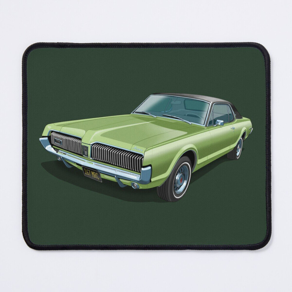 Mouse Pad 1967 Mercury Cougar In Lime Frost 11.8 X 9.8 Inch Computer Mat Gaming Office Mousepad 7802738190908