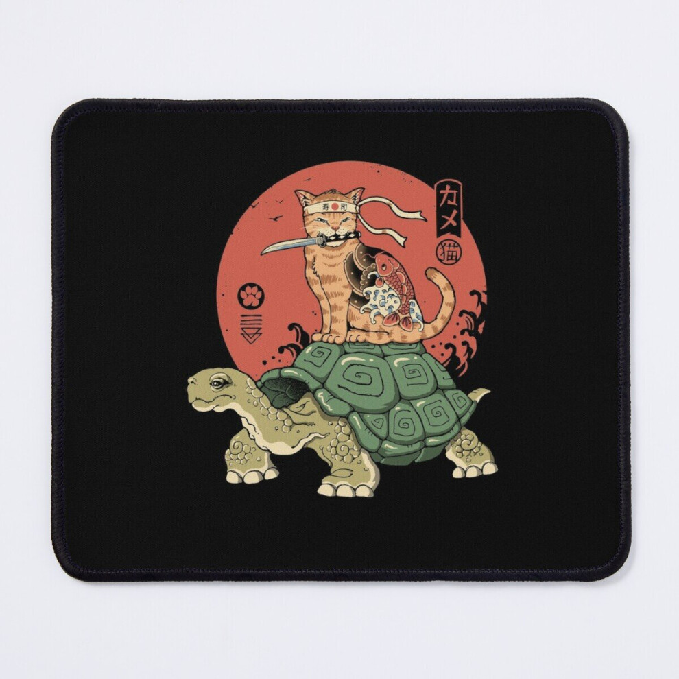 Mouse Pad Catana On Turtle 11.8 X 9.8 Inch Computer Mat Gaming Office Mousepad 7802738122664