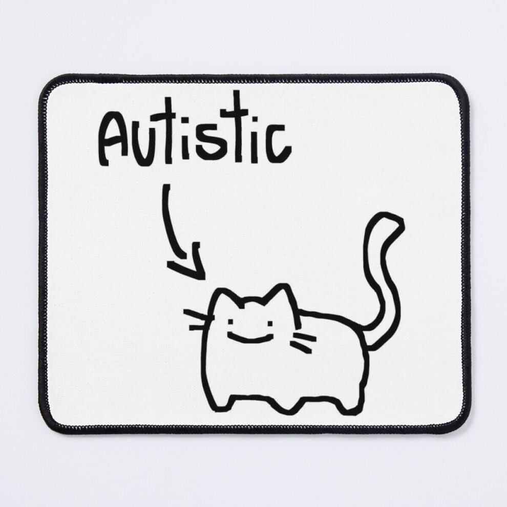 Mouse Pad Autistic Cat 11.8 X 9.8 Inch Computer Mat Gaming Office Mousepad 7802738132663