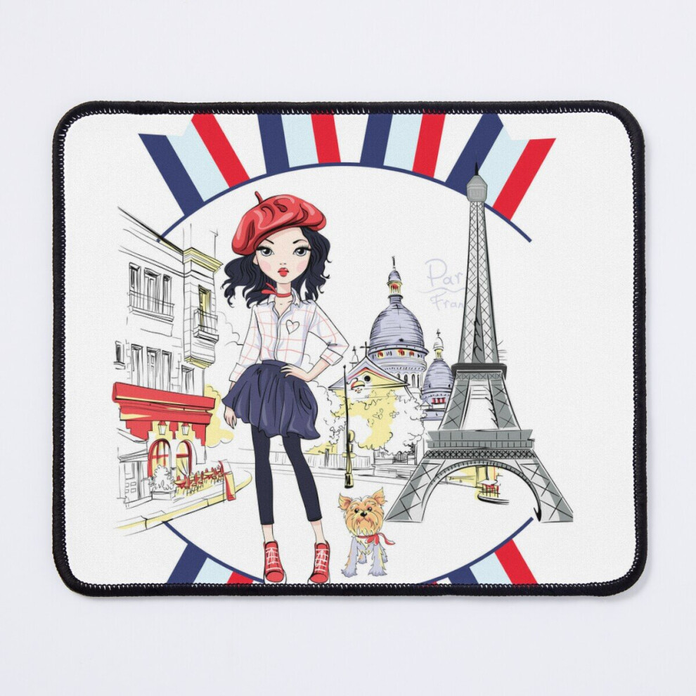 Mouse Pad Paris And The Eiffel Tower, Life And Laughter, Culture, France 11.8 X 9.8 Inch Computer Mat Gaming Office Mousepad 7802738157185