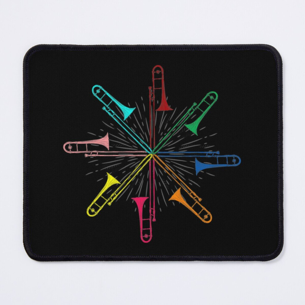 Mouse Pad Music Musician Musical Instrument Trombonist Trombone 11.8 X 9.8 Inch Computer Mat Gaming Office Mousepad 7802738120141