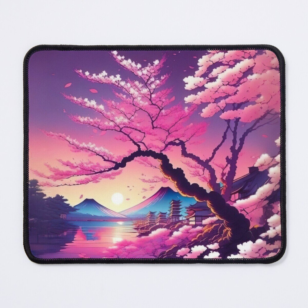 Mouse Pad Cherry Blossoms In The Japanese Sunset 11.8 X 9.8 Inch Computer Mat Gaming Office Mousepad 7802738192995