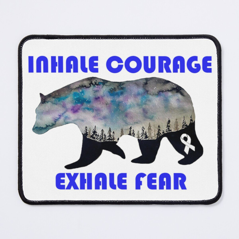 Mouse Pad Inhale Courage Exhale Fear 11.8 X 9.8 Inch Computer Mat Gaming Office Mousepad 7802738135176
