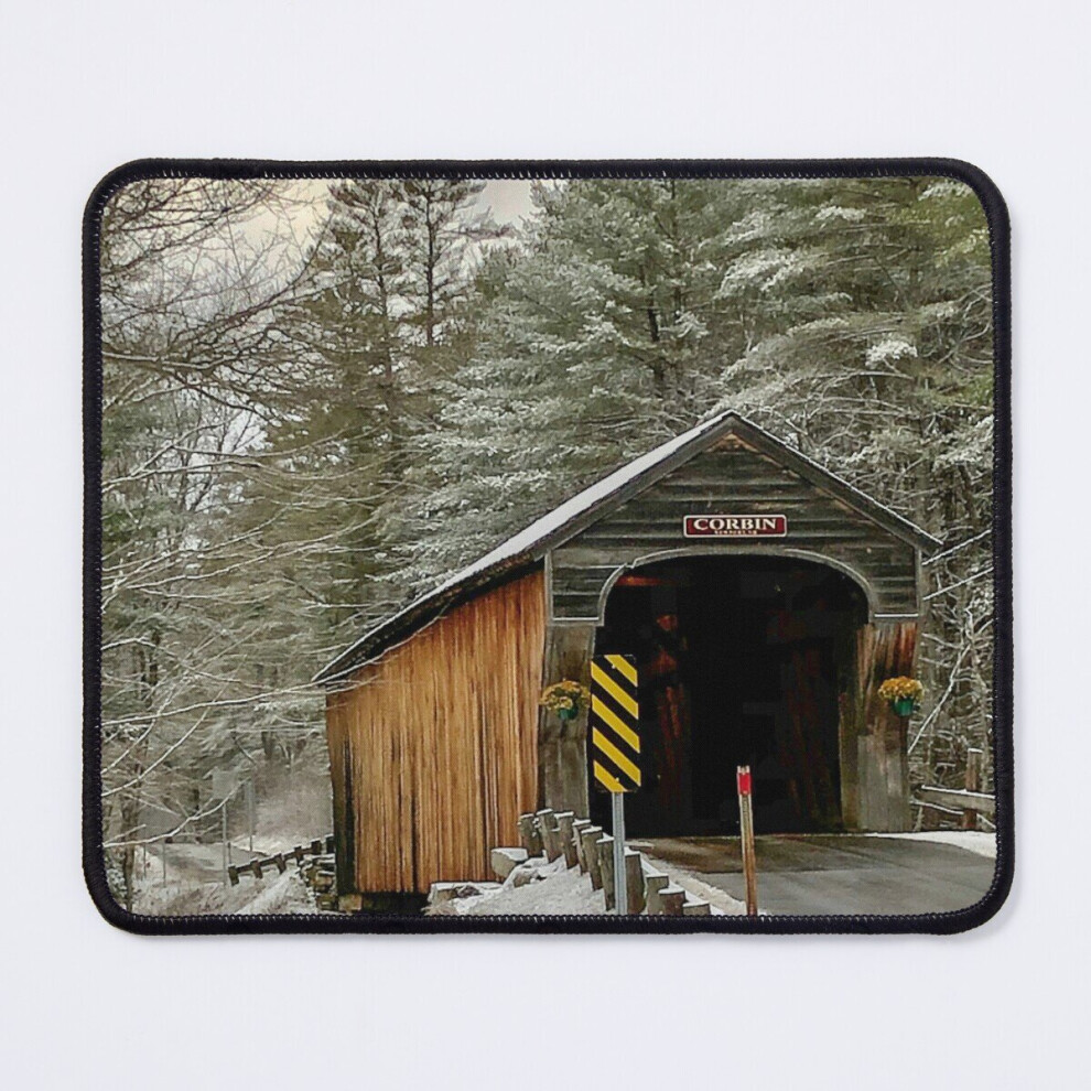 Mouse Pad The Corbin Covered Bridge In Newport Nh 11.8 X 9.8 Inch Computer Mat Gaming Office Mousepad 7802738181548