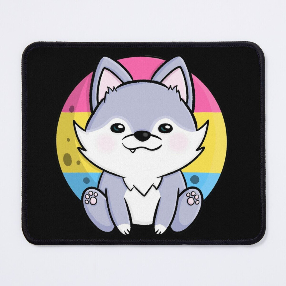 Mouse Pad Cute Wolf Dog Pansexual Pan Flag Banner Lgbtq 11.8 X 9.8 Inch Computer Mat Gaming Office Mousepad 7802738144901