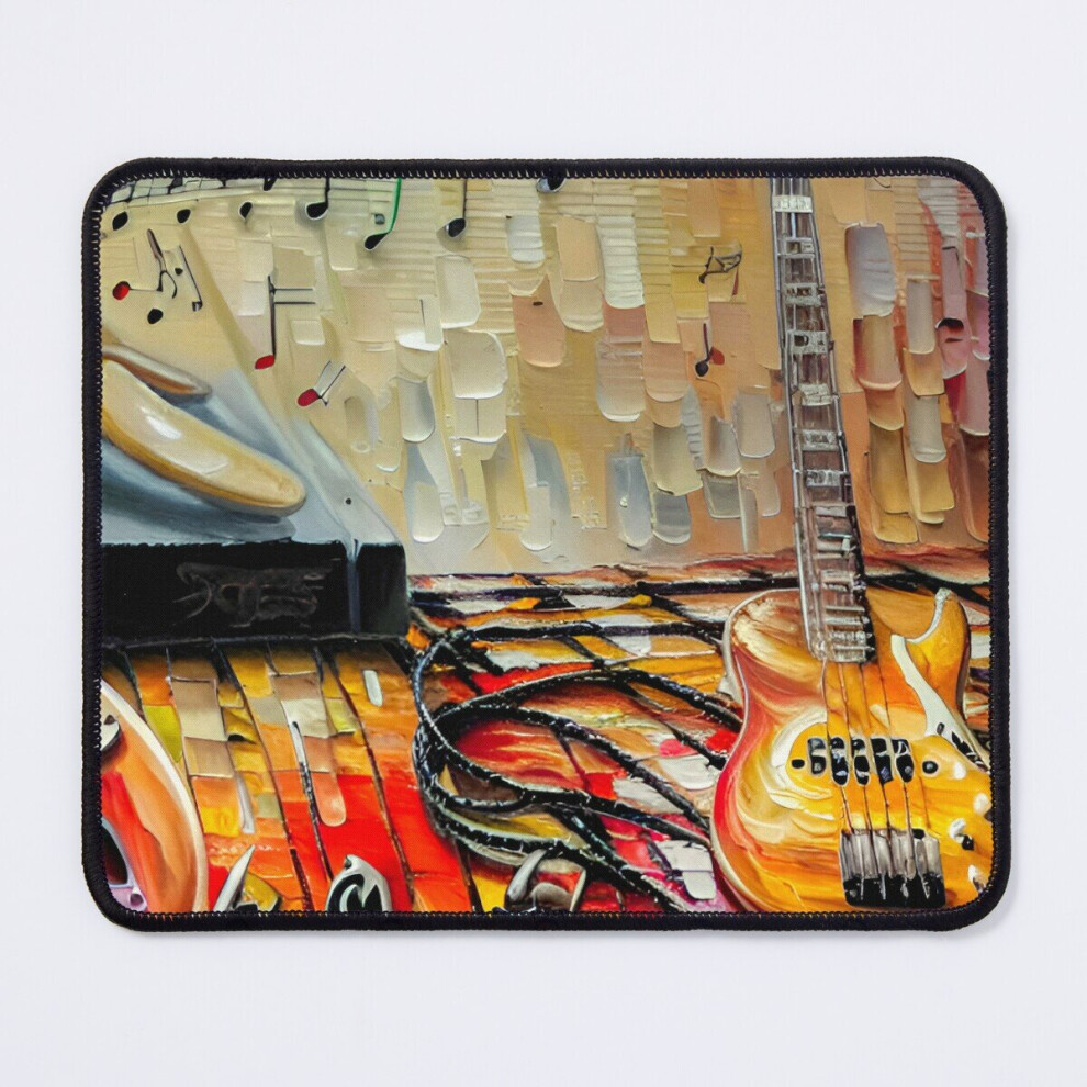 Mouse Pad Guitar Harmony Abstract 11.8 X 9.8 Inch Computer Mat Gaming Office Mousepad 7802738189384