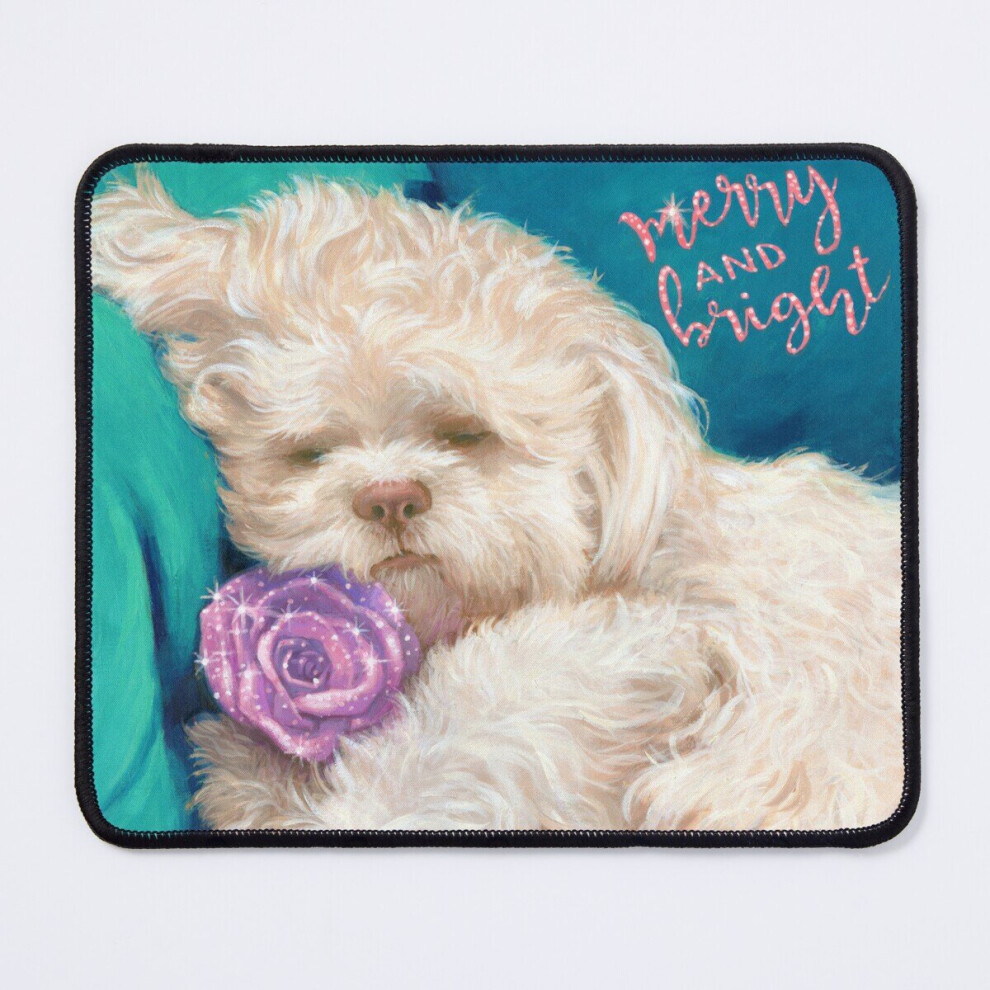 Mouse Pad Luke, Shih Tzu Puppy, Merry And Bright 11.8 X 9.8 Inch Computer Mat Gaming Office Mousepad 7802738160185
