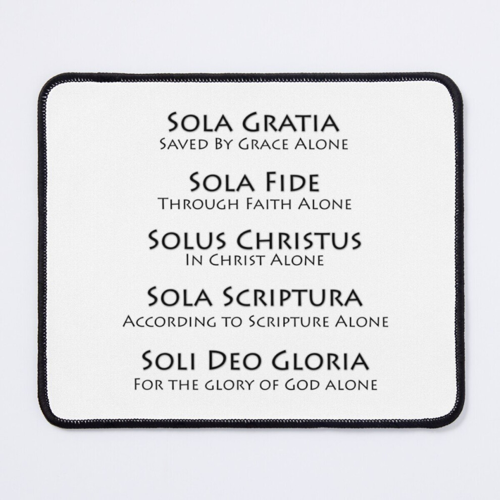 Mouse Pad The 5 Solas Of The Christian Faith 11.8 X 9.8 Inch Computer Mat Gaming Office Mousepad 7802738167689