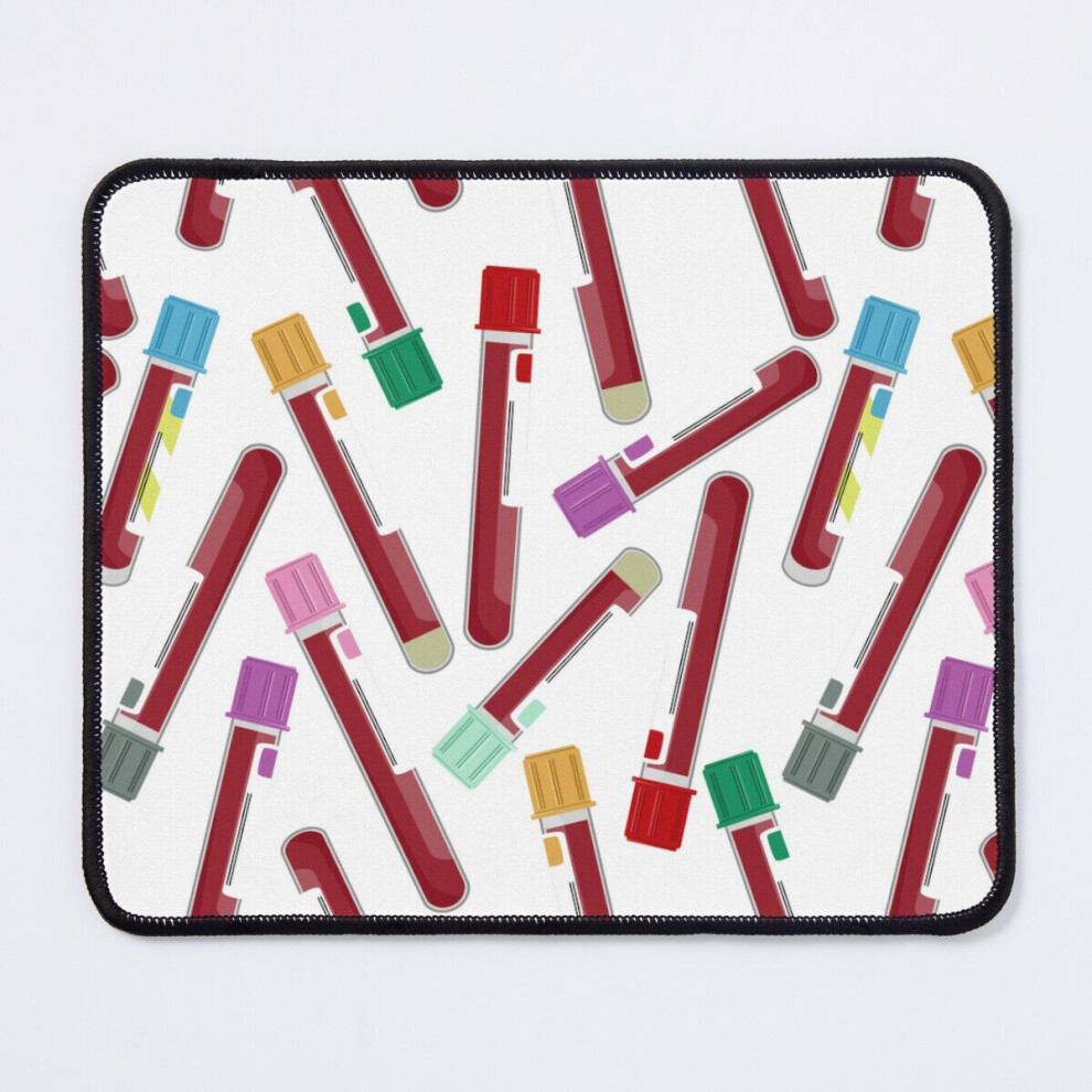 Mouse Pad Laboratory Blood Work Test Tube Pattern 11.8 X 9.8 Inch Computer Mat Gaming Office Mousepad 7802738180886