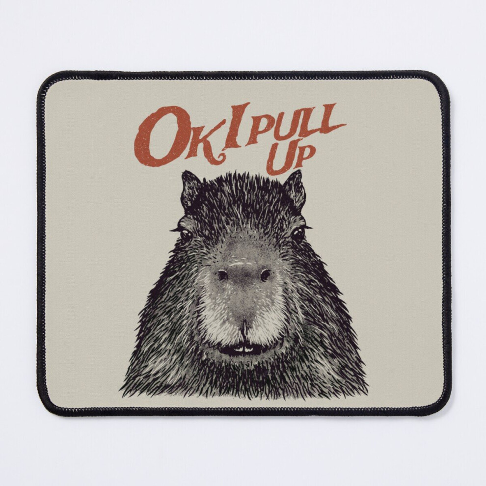 Mouse Pad Capybara - Ok I Pull Up Meme Redybara His Name - Gorty Yuzu Bandana 11.8 X 9.8 Inch Computer Mat Gaming Office Mousepad 7802738137767
