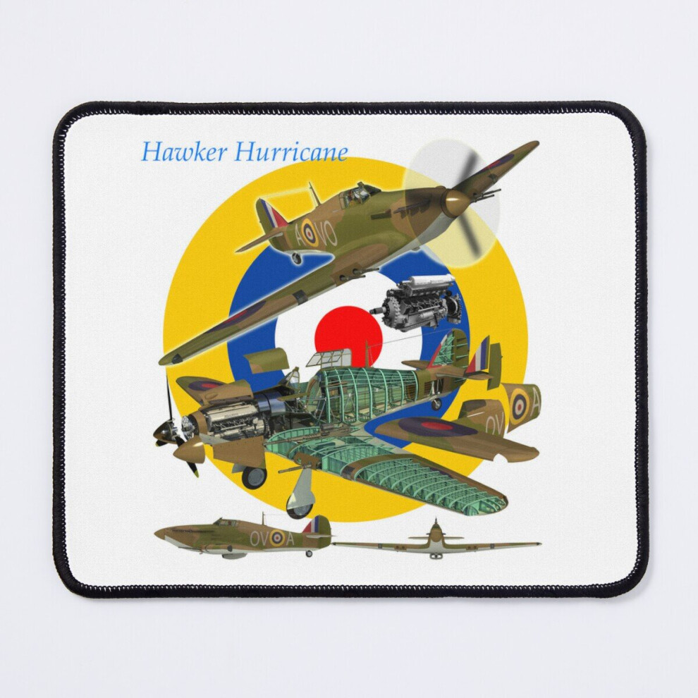 Mouse Pad Hawker Hurricane, Sister Fighter To The Spitfire 11.8 X 9.8 Inch Computer Mat Gaming Office Mousepad 7802738177534