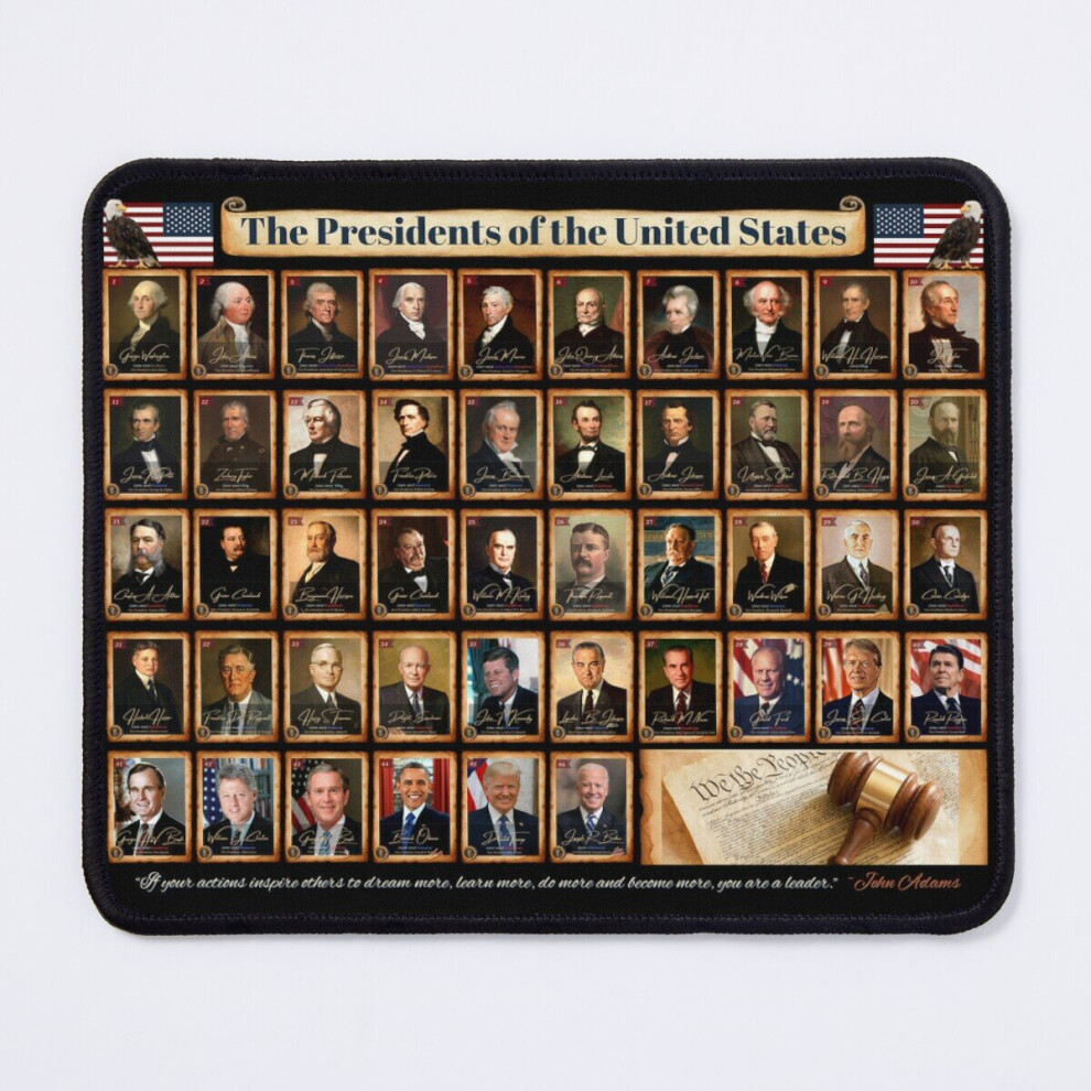 Bearlad Mouse Pad Presidents Of The United States Of America In Full Color 11.8 X 9.8 Inch Computer Mat Gaming Office Mousepad
