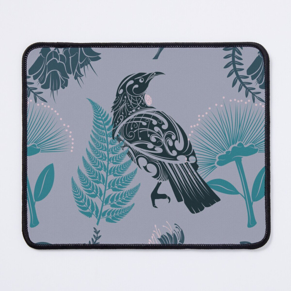 Mouse Pad New Zealand Native Tui Bird On A 11.8 X 9.8 Inch Computer Mat Gaming Office Mousepad Grey 7802738194791