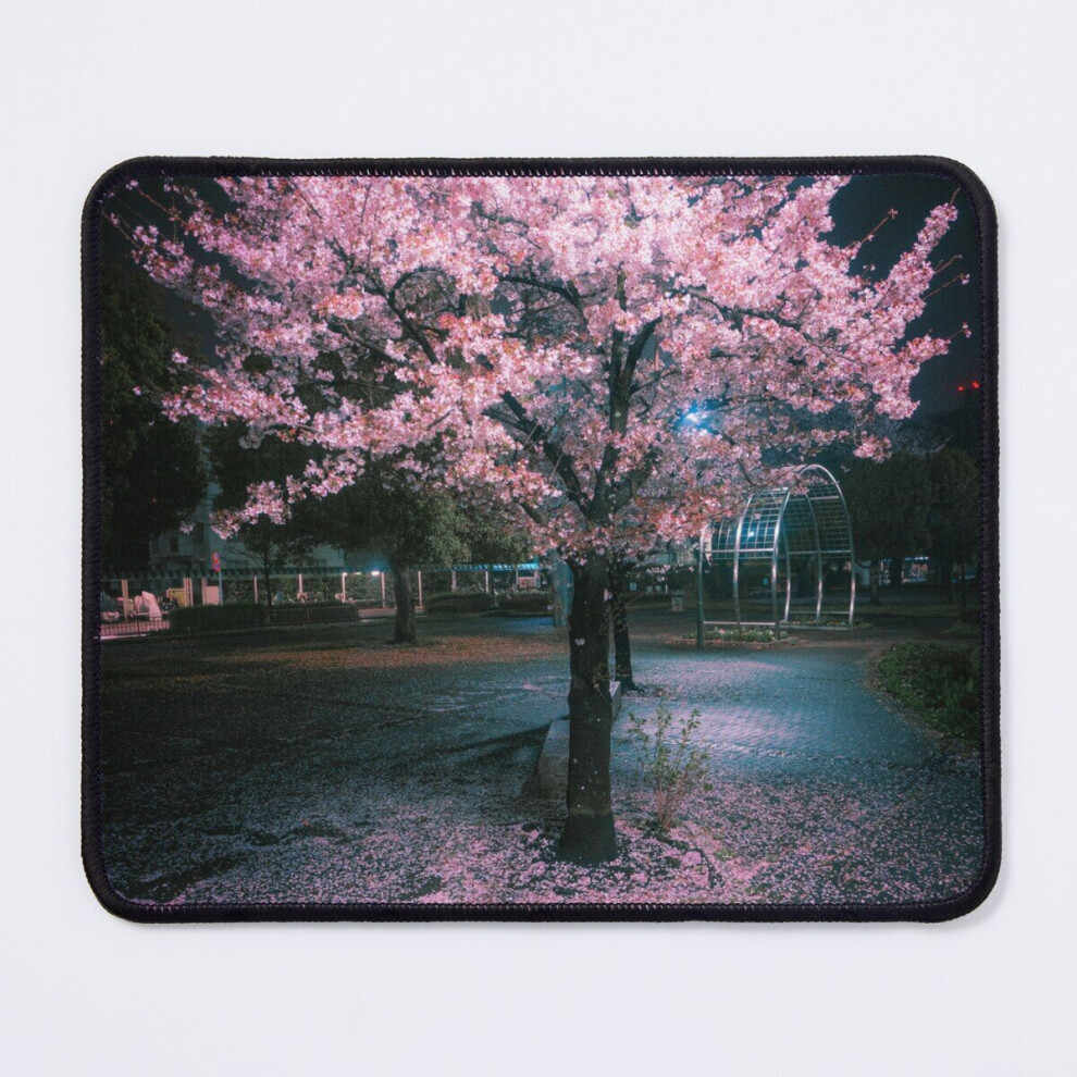 Mouse Pad Sakura Tree At Night 11.8 X 9.8 Inch Computer Mat Gaming Office Mousepad 7802738156669