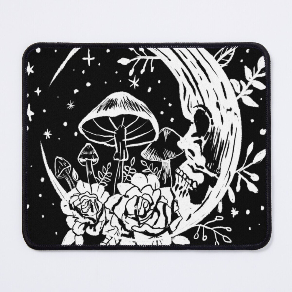 Mouse Pad Gothic Moon, Mushrooms, Flowers, Punk, Witchy 11.8 X 9.8 Inch Computer Mat Gaming Office Mousepad 7802738195873