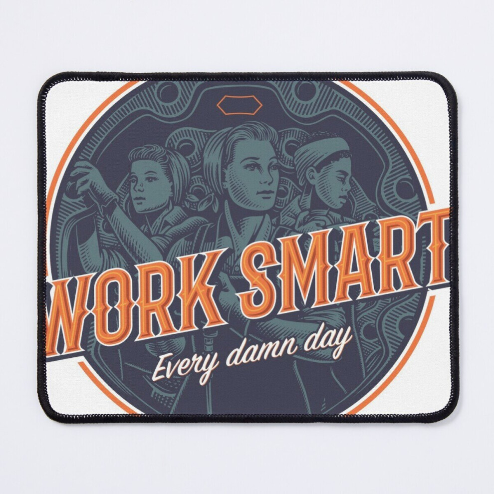Mouse Pad Work Smart - Every Damn Day 11.8 X 9.8 Inch Computer Mat Gaming Office Mousepad 7802738135268