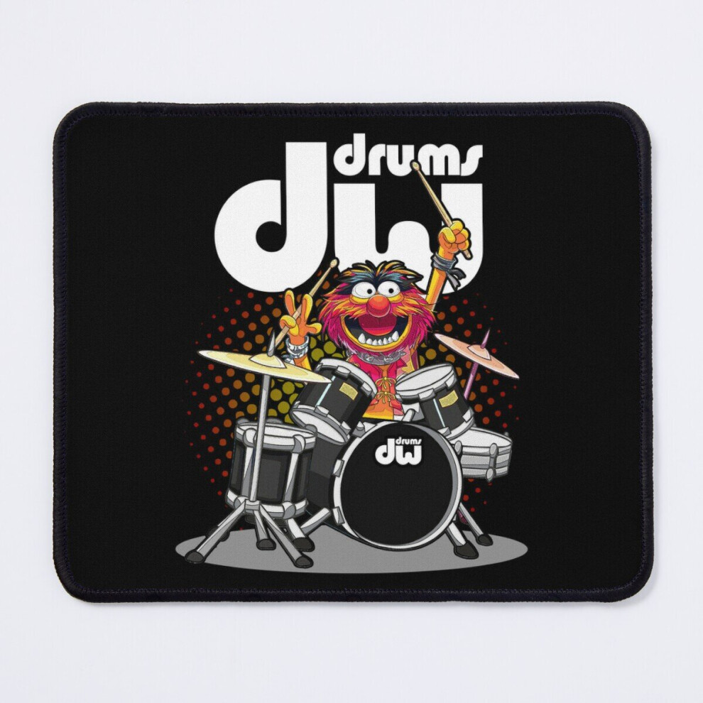 Mouse Pad Animal Drummer Dw Drums 11.8 X 9.8 Inch Computer Mat Gaming Office Mousepad Black 7802738173277