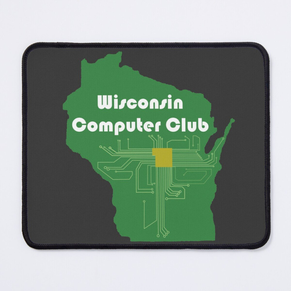 Mouse Pad Wisconsin Computer Club Circuit Board Logo 11.8 X 9.8 Inch Computer Mat Gaming Office Mousepad 7802738144628