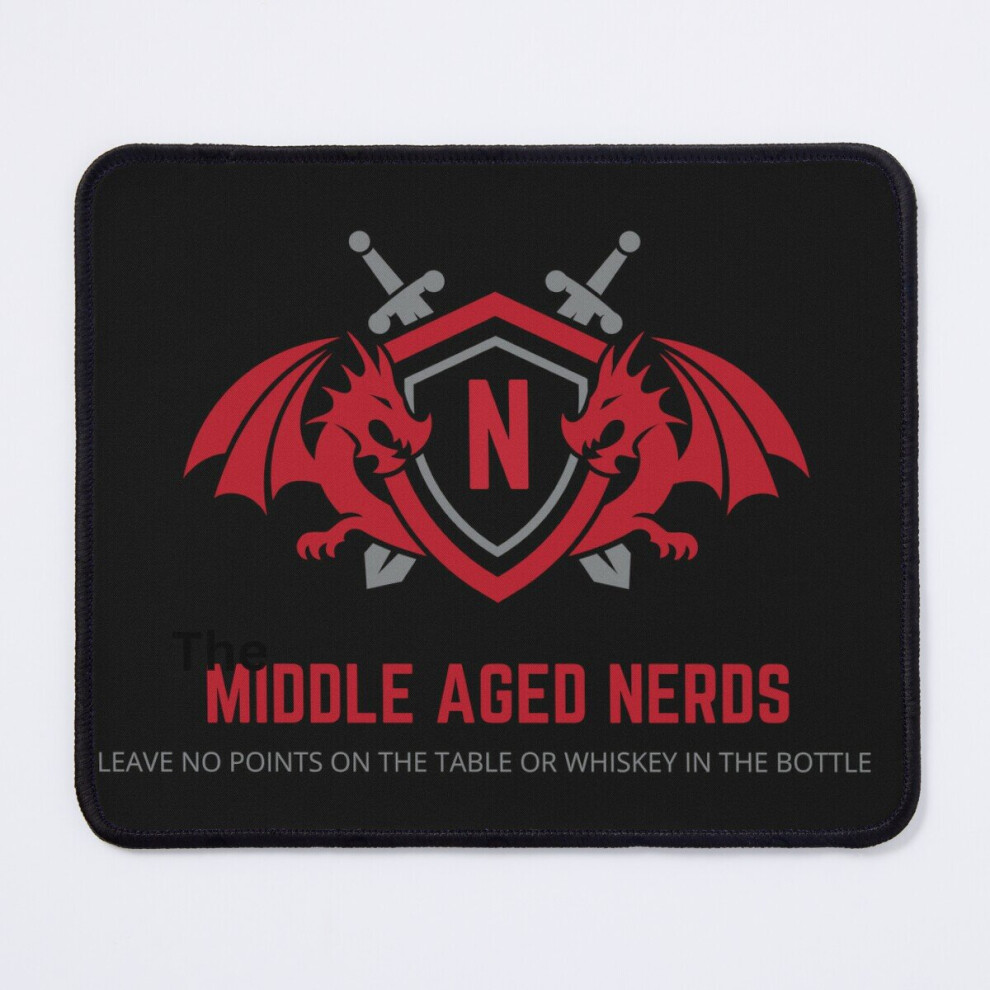 Mouse Pad Middle Aged Nerds Points And Whiskey 11.8 X 9.8 Inch Computer Mat Gaming Office Mousepad 7802738175523