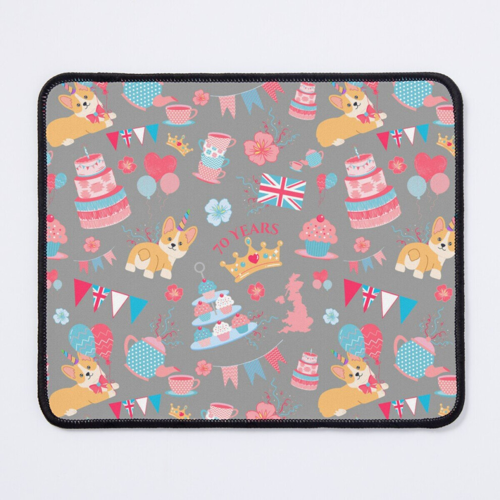 Mouse Pad Queens Platinum Jubilee Garden Tea Party Queen Elizabeth Ii 70 Years Celebration 11.8 X 9.8 Inch Computer Mat Gaming Office Mousepad 7802738141696