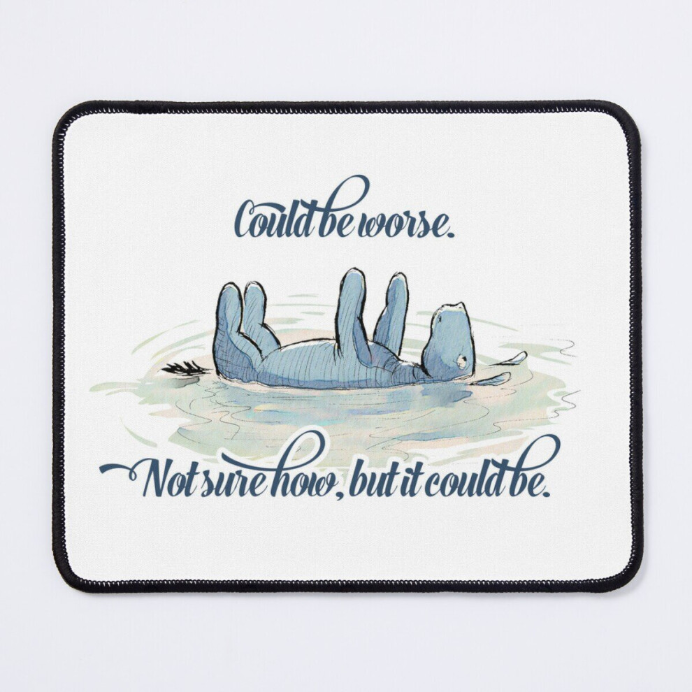 Mouse Pad Classic Winnie The Pooh - Eeyore's First Swimming Lesson 11.8 X 9.8 Inch Computer Mat Gaming Office Mousepad 7802738197761