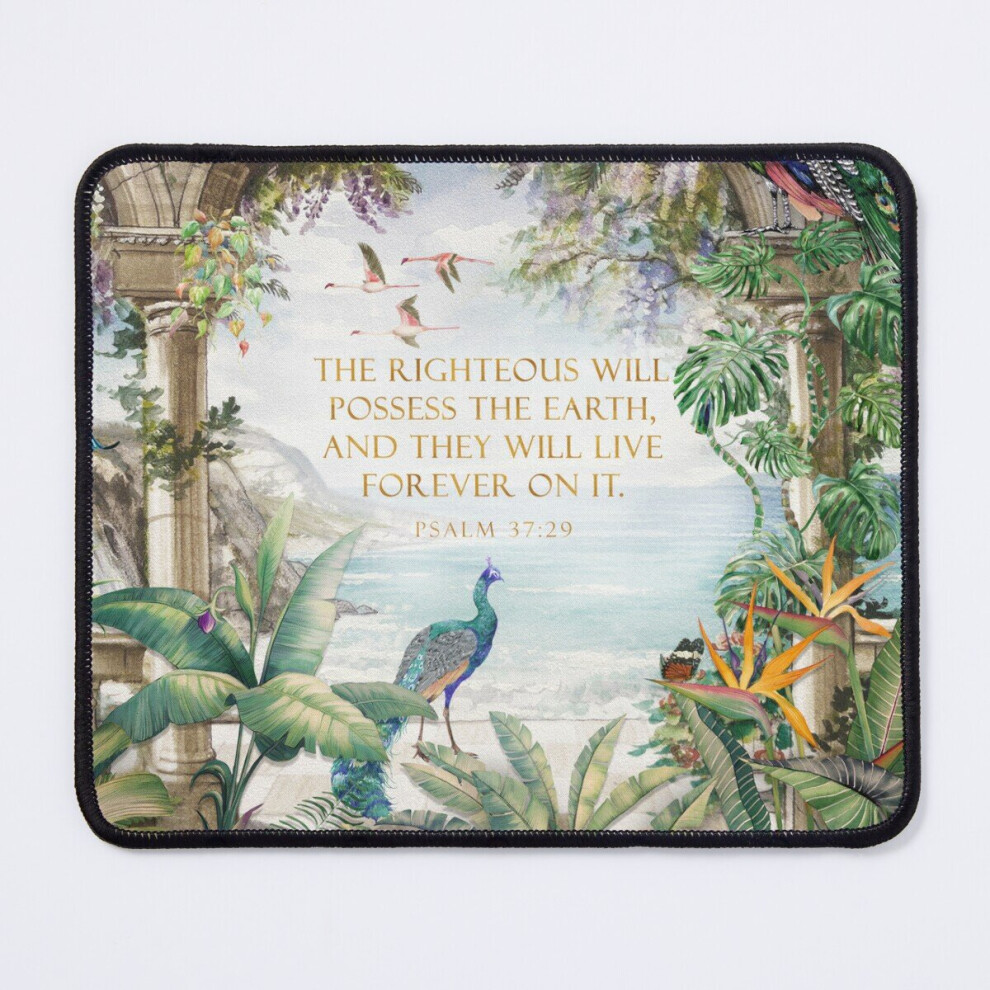 Mouse Pad Psalm 37:29 (Paradise) 11.8 X 9.8 Inch Computer Mat Gaming Office Mousepad 7802738198461