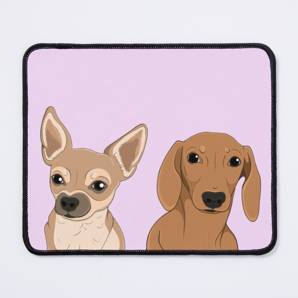 Mouse Pad Cute Dachshund - Chihuahua Sausage Dog, Dog, Miniature Sausage Dog 11.8 X 9.8 Inch Computer Mat Gaming Office Mousepad Red/Orange 7802738179118