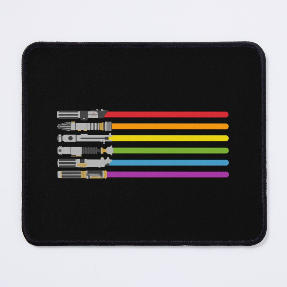 Mouse Pad Lightsaber Rainbow 11.8 X 9.8 Inch Computer Mat Gaming Office Mousepad 7802738135374