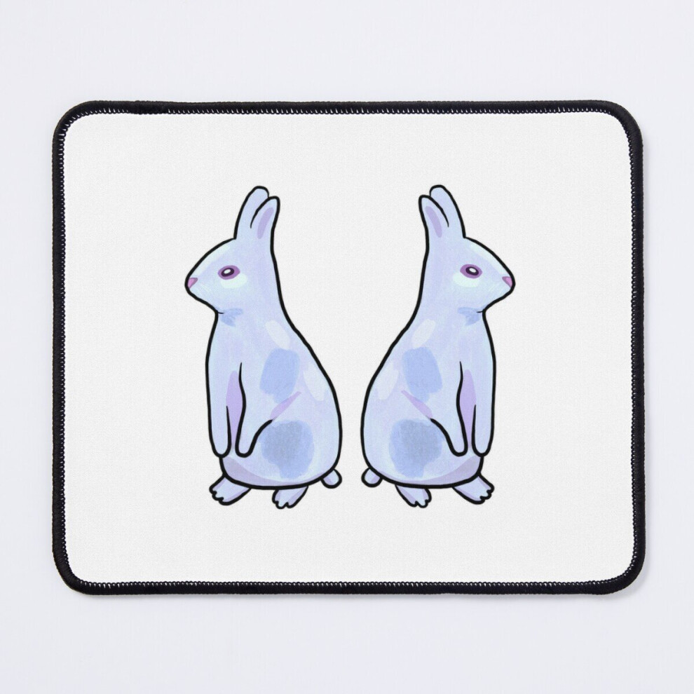 Mouse Pad Two Bunnies 11.8 X 9.8 Inch Computer Mat Gaming Office Mousepad 7802738172416