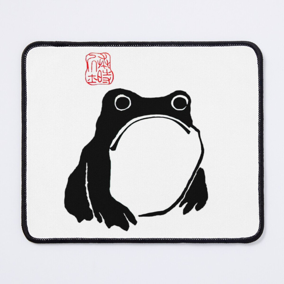 Mouse Pad Unimpressed Frog Japanese Woodblock Matsumoto Hoji 11.8 X 9.8 Inch Computer Mat Gaming Office Mousepad 7802738203967