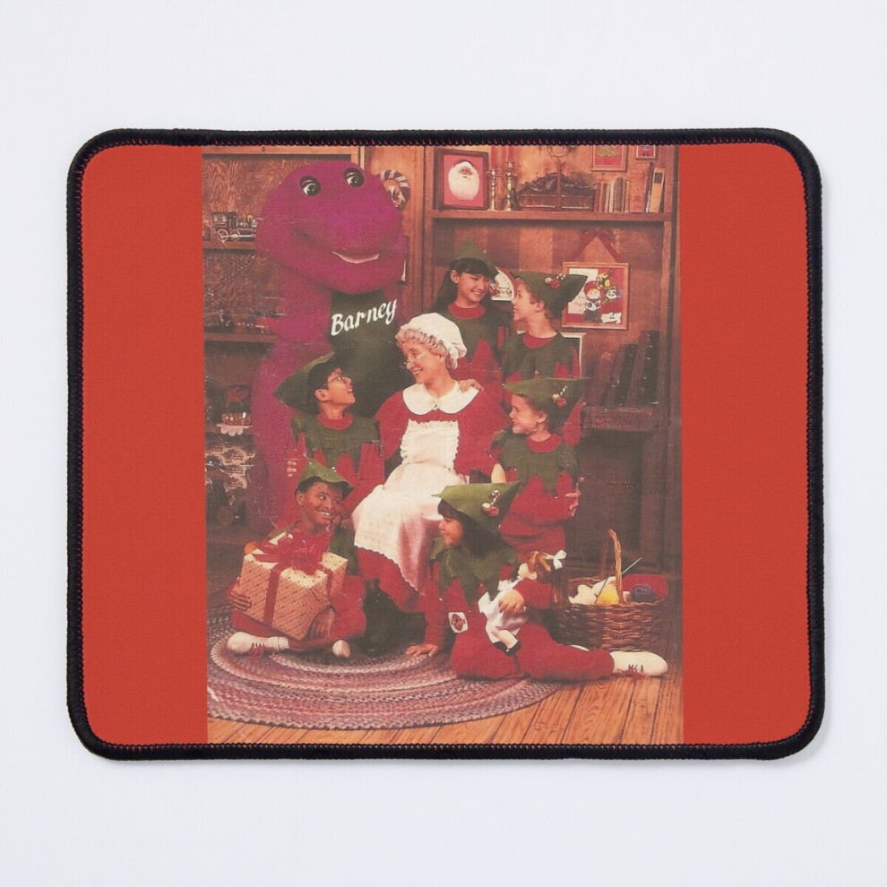 Mouse Pad Barney Waiting For Santa 11.8 X 9.8 Inch Computer Mat Gaming Office Mousepad 7802738199215