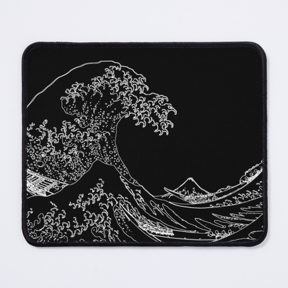 Mouse Pad Great Wave Outline And 11.8 X 9.8 Inch Computer Mat Gaming Office Mousepad Black/White 7802738109597