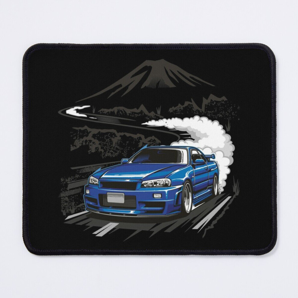 Mouse Pad Nissan Skyline R34 11.8 X 9.8 Inch Computer Mat Gaming Office Mousepad Blue 7802738151800
