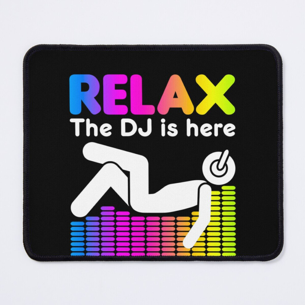 Mouse Pad Relax The Dj Is Here Equalizer Dj Rainbow Sound Engineer 11.8 X 9.8 Inch Computer Mat Gaming Office Mousepad 7802738164183