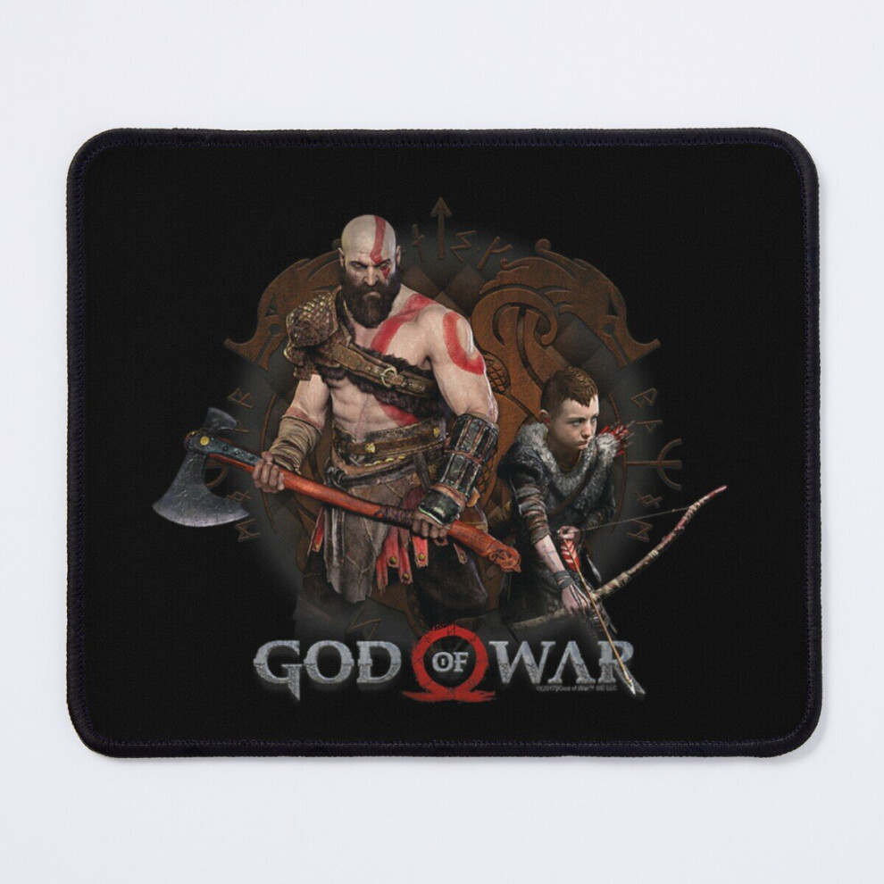 Mouse Pad God Of War Ragnarok Icon With Kratos And Atreus 11.8 X 9.8 Inch Computer Mat Gaming Office Mousepad 7802738162981