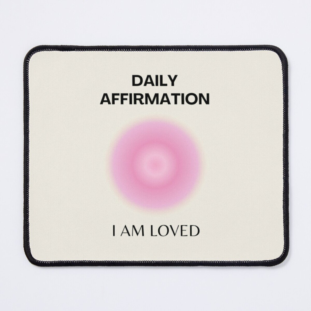 Mouse Pad Daily Affirmations, Positive Affirmations, Positive Spiritual Vibes, Aura Gradient Art 11.8 X 9.8 Inch Computer Mat Gaming Office Mousepad 7802738193480