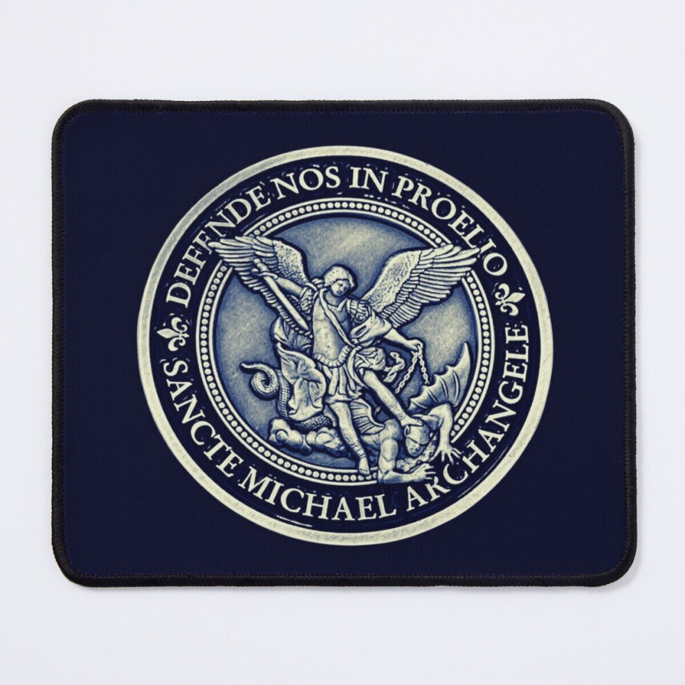 Mouse Pad Saint Michael Archangel Medal, St Michael Archangel 11.8 X 9.8 Inch Computer Mat Gaming Office Mousepad 7802738117981
