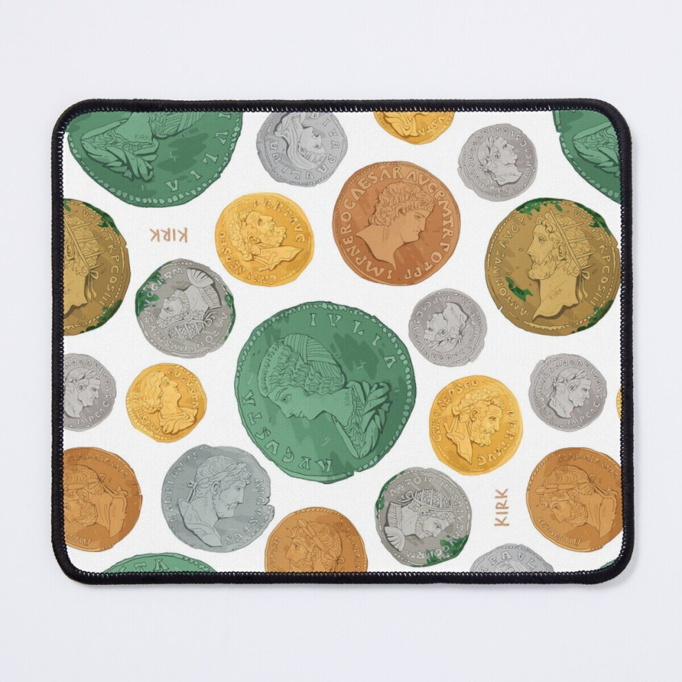 Mouse Pad Roman Imperial Coin Pattern 11.8 X 9.8 Inch Computer Mat Gaming Office Mousepad 7802738120417