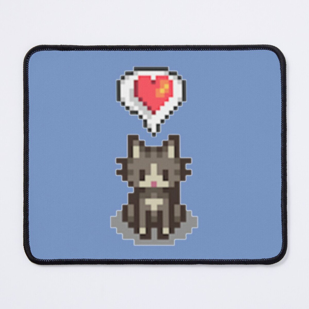 Mouse Pad Stardew Valley Happy Cat 11.8 X 9.8 Inch Computer Mat Gaming Office Mousepad Grey 7802738127997
