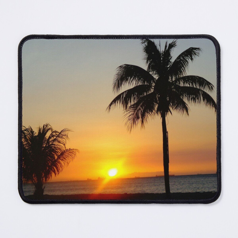 Mouse Pad Palm Tree On The Beach - Tropical Palm Tree Sunset 11.8 X 9.8 Inch Computer Mat Gaming Office Mousepad 7802738122510