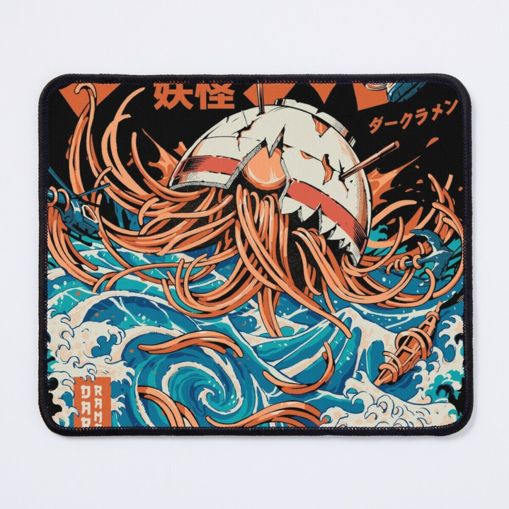 Mouse Pad Great Ramen Off Kanagawa 11.8 X 9.8 Inch Computer Mat Gaming Office Mousepad Black/Dark 7802738122527