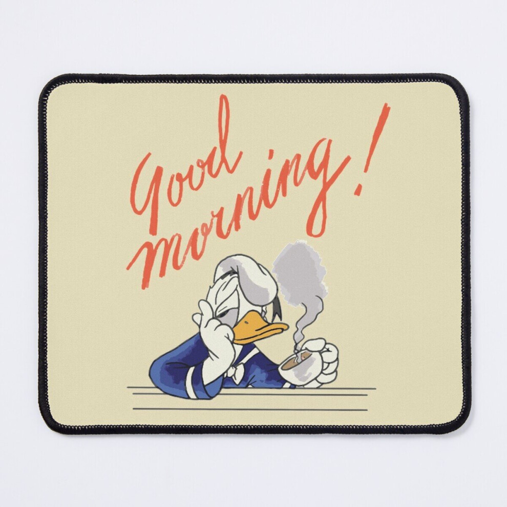 Mouse Pad Donald Duck Good Morning Coffee 11.8 X 9.8 Inch Computer Mat Gaming Office Mousepad 7802738129960