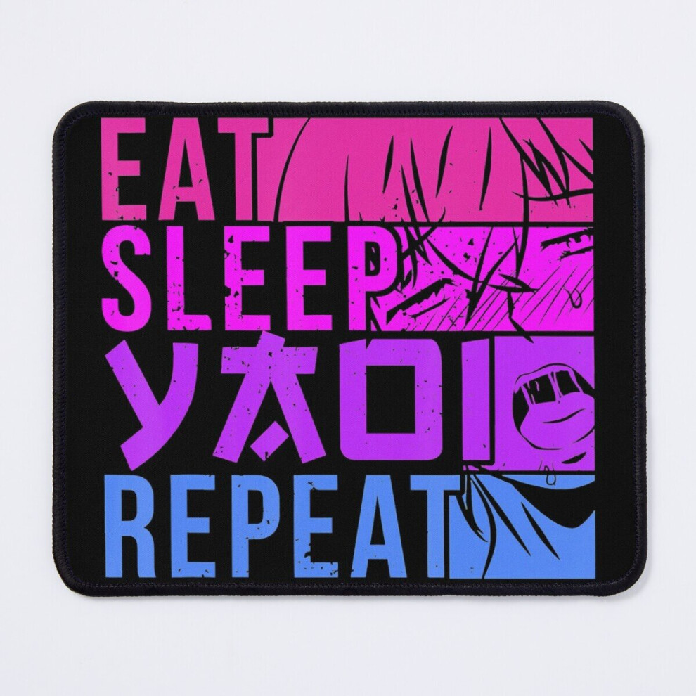 Mouse Pad Eat Sleep Yaoi Repeat Fujoshi Anime Boy Gay Manga 11.8 X 9.8 Inch Computer Mat Gaming Office Mousepad 7802738149388