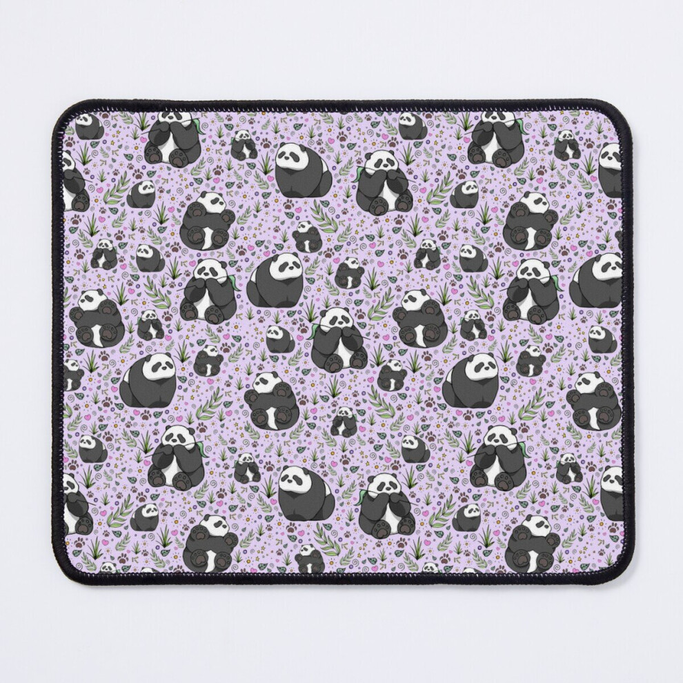 Mouse Pad Pandas In 11.8 X 9.8 Inch Computer Mat Gaming Office Mousepad Purple 7802738115444