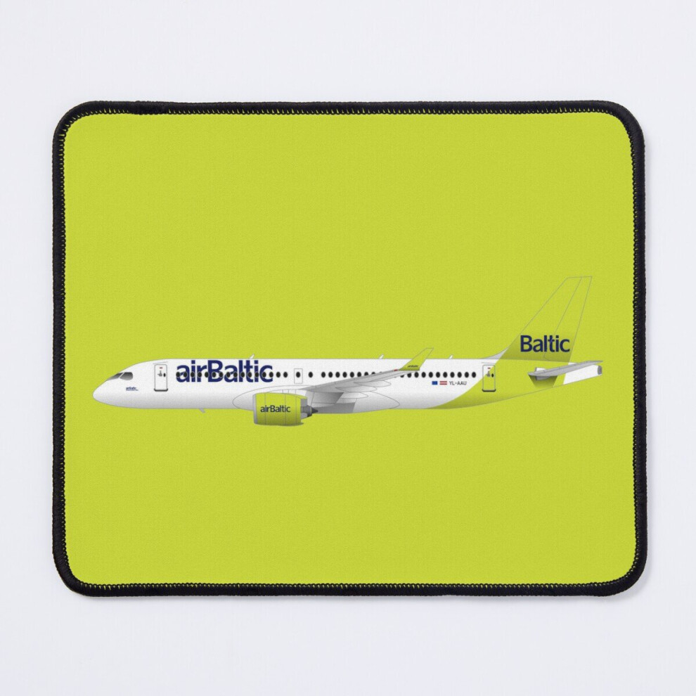 Mouse Pad Airbaltic Airbus A220-300 11.8 X 9.8 Inch Computer Mat Gaming Office Mousepad 7802738160451